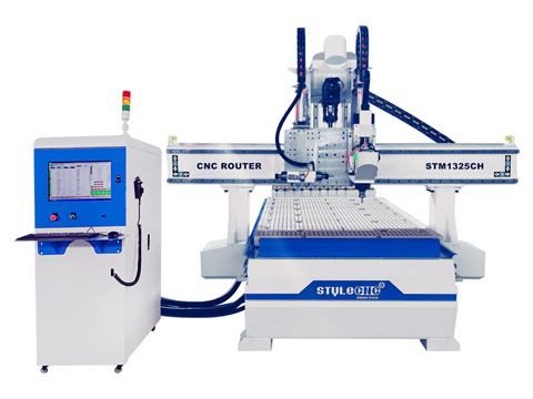 4x8 Linear自動(dòng)換刀數(shù)控木工雕刻機(jī)出售
