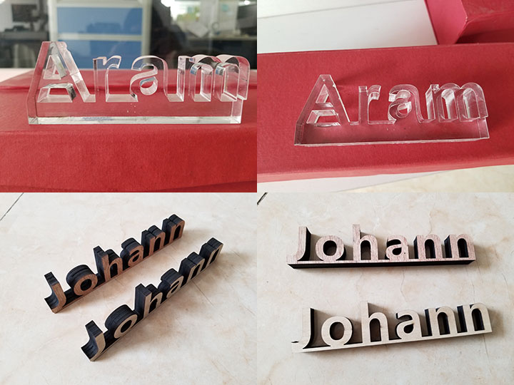 CO2 激光切割亞克力和木材項(xiàng)目