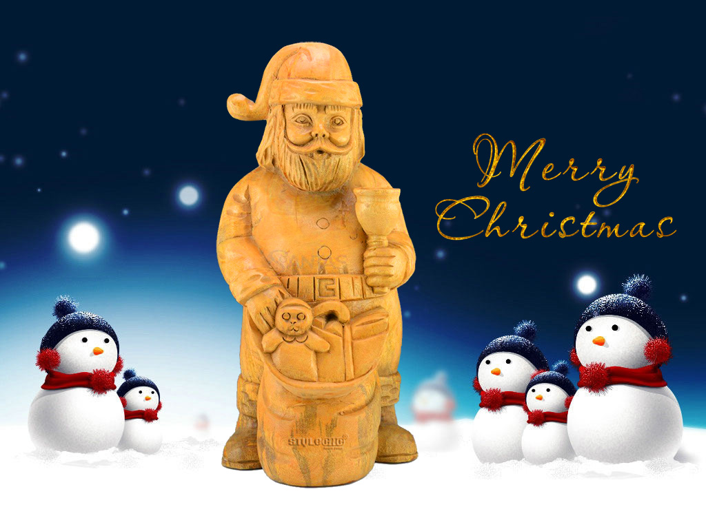 3DWood數(shù)控雕刻機2018年圣誕節(jié)圣誕老人雕刻項目