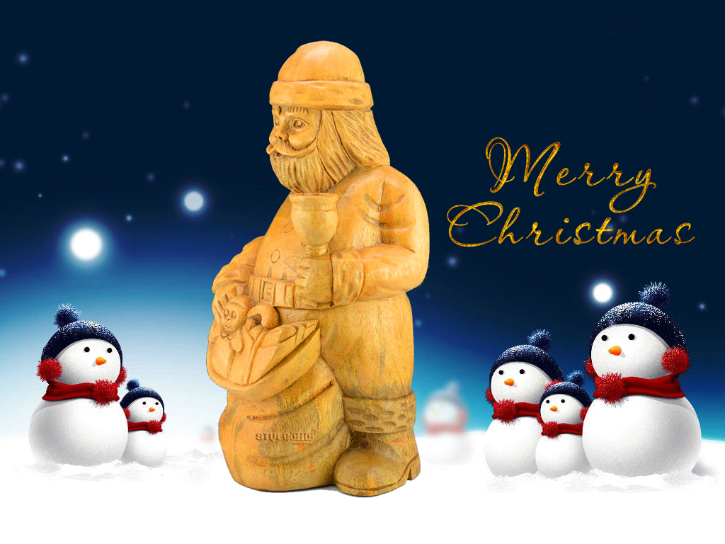 3DWood數(shù)控雕刻機2018年圣誕節(jié)圣誕老人雕刻項目