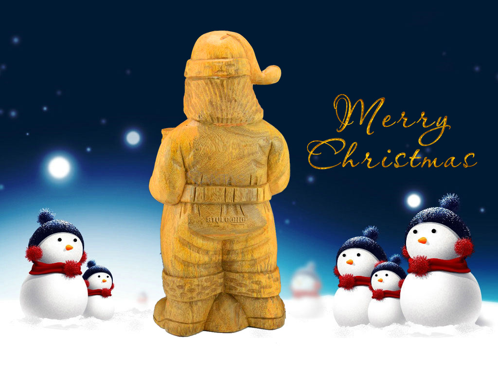 3DWood數(shù)控雕刻機2018年圣誕節(jié)圣誕老人雕刻項目