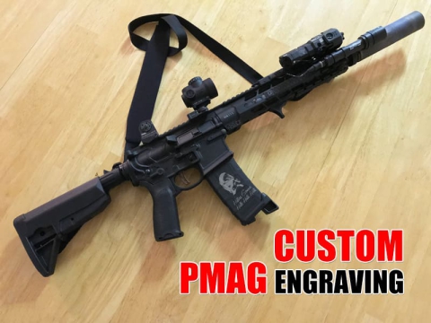 如何使用激光點畫機為槍支定制PMAG？