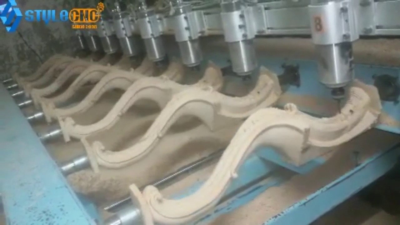 8頭旋轉(zhuǎn)數(shù)控實木立柱銑床