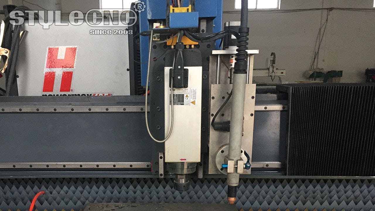 數(shù)控等離子工作臺與數(shù)控銑床主軸相結(jié)合